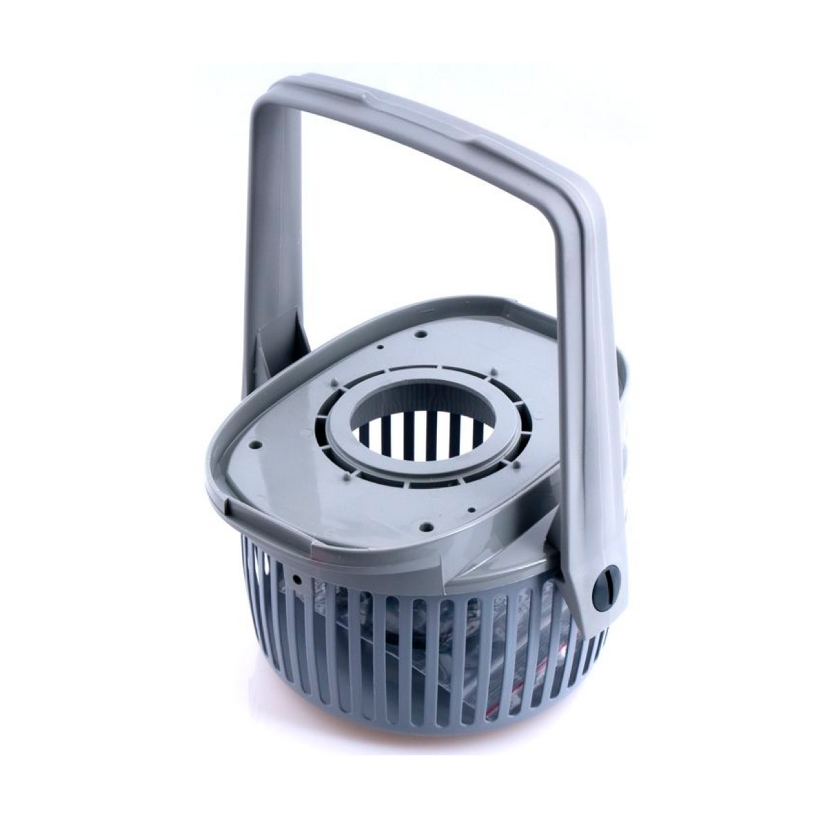 Gray HEPA filter fastening kit for vacuum cleaners from GM80 with circular slots.