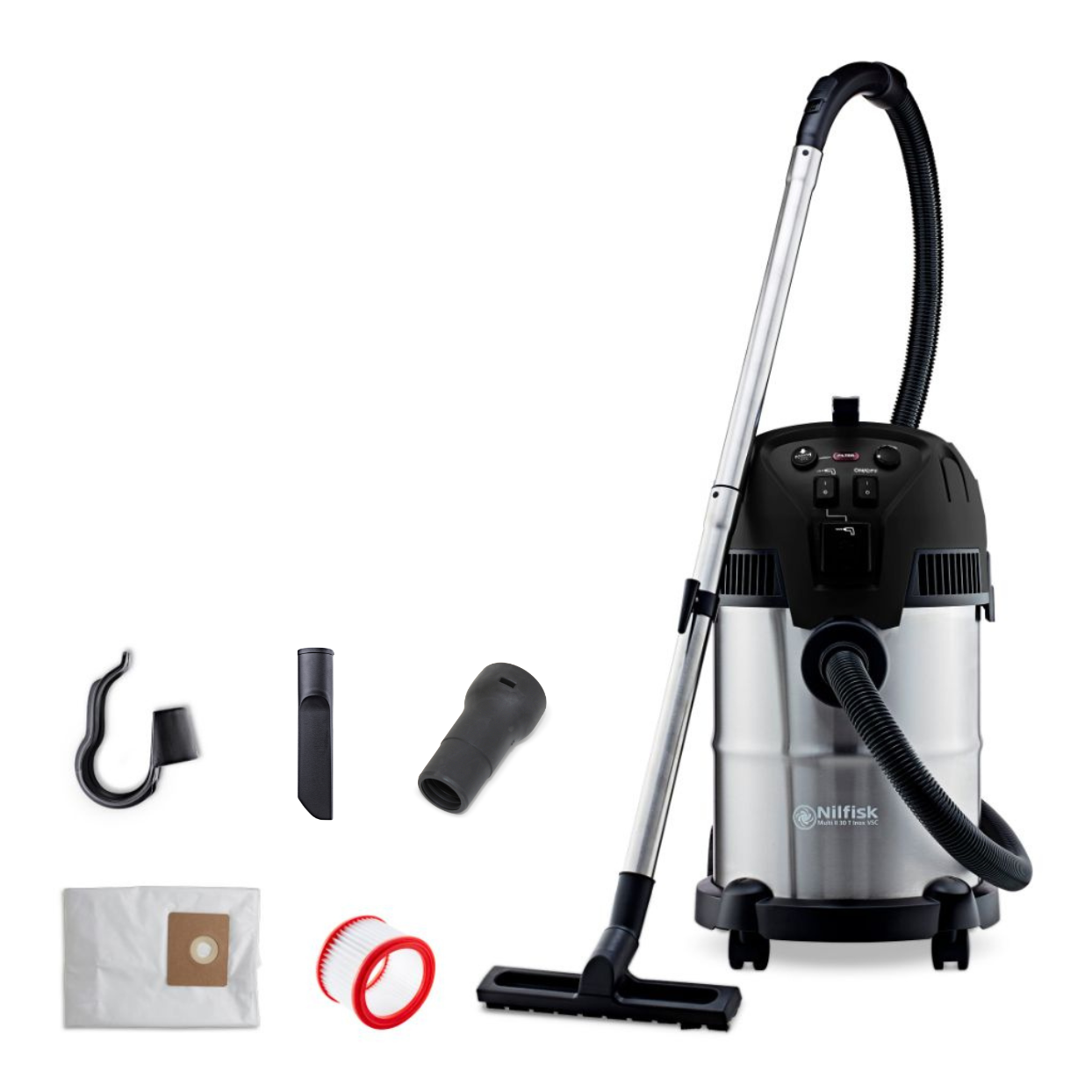 Multi II 30 T Inox Basic VSC Våt- og tørrsuger, 1400 W