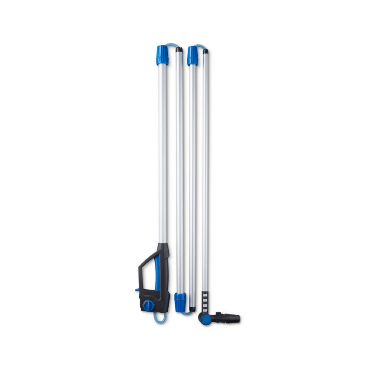 Pressure washer accessory by Tagrenser with silver poles and black and blue accents.