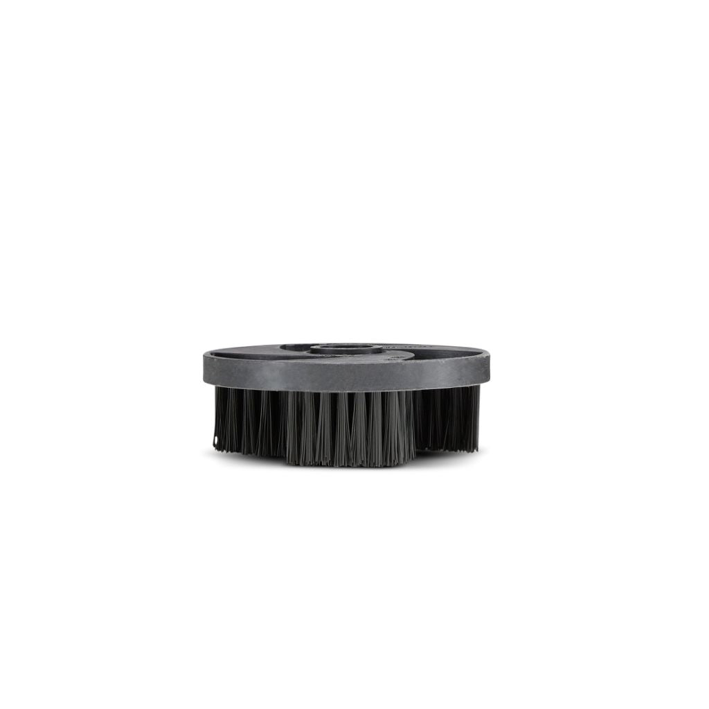 Black brush head for multi-brush by Karcher, seen in a straight-on angle.