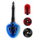 Blue multi-brush kit for pressure washers by ES, featuring a handle and three brush attachments.