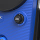 Blue high-pressure washer by Nilfisk with a textured surface and black control knob.