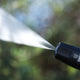 Black high-pressure washer by ES Core with a 