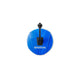Blue pressure washer attachment by Nilfisk, seen from above.