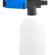 Foam sprayer for pressure washers by Nilfisk, with a translucent white reservoir.