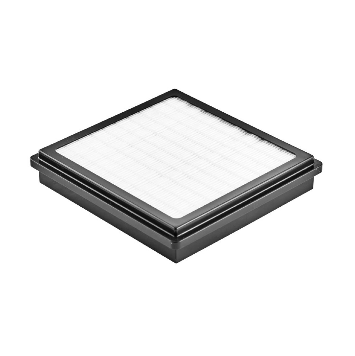 HEPA 14 filter for vacuum cleaners by Extreme, showcasing a white, pleated design within a black frame.