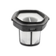 White vacuum cleaner filter for Easy vacuum cleaners, with black plastic frame.