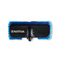 Blue auto brush from Nilfisk, with black plastic base and connector in the middle.