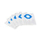 White vacuum cleaner bags, 5 pieces, for GM80 vacuum cleaner, staggered on white.
