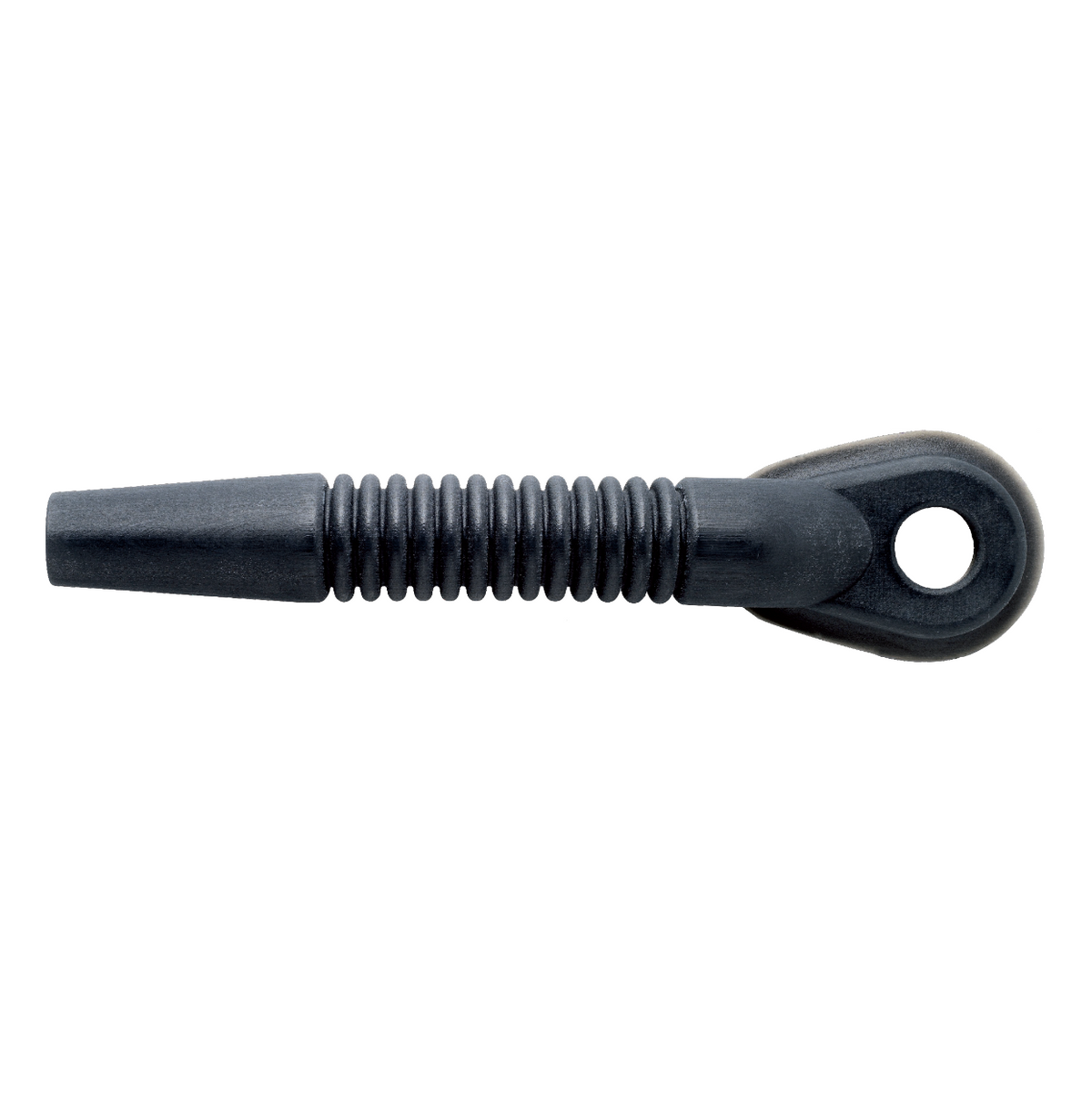 Black wall drill for wet/dry vacuum cleaners from ES with a ridged middle section and a hole on one end.