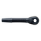 Black wall drill for wet/dry vacuum cleaners from ES with a ridged middle section and a hole on one end.