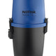 Blue and black vacuum cleaner by Nilfisk with a simple, modern design.