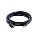 Black high-pressure washer hose by ES, coiled, with connector nozzles visible on either end.
