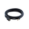 Black high-pressure washer hose by ES, coiled, with connector nozzles visible on either end.