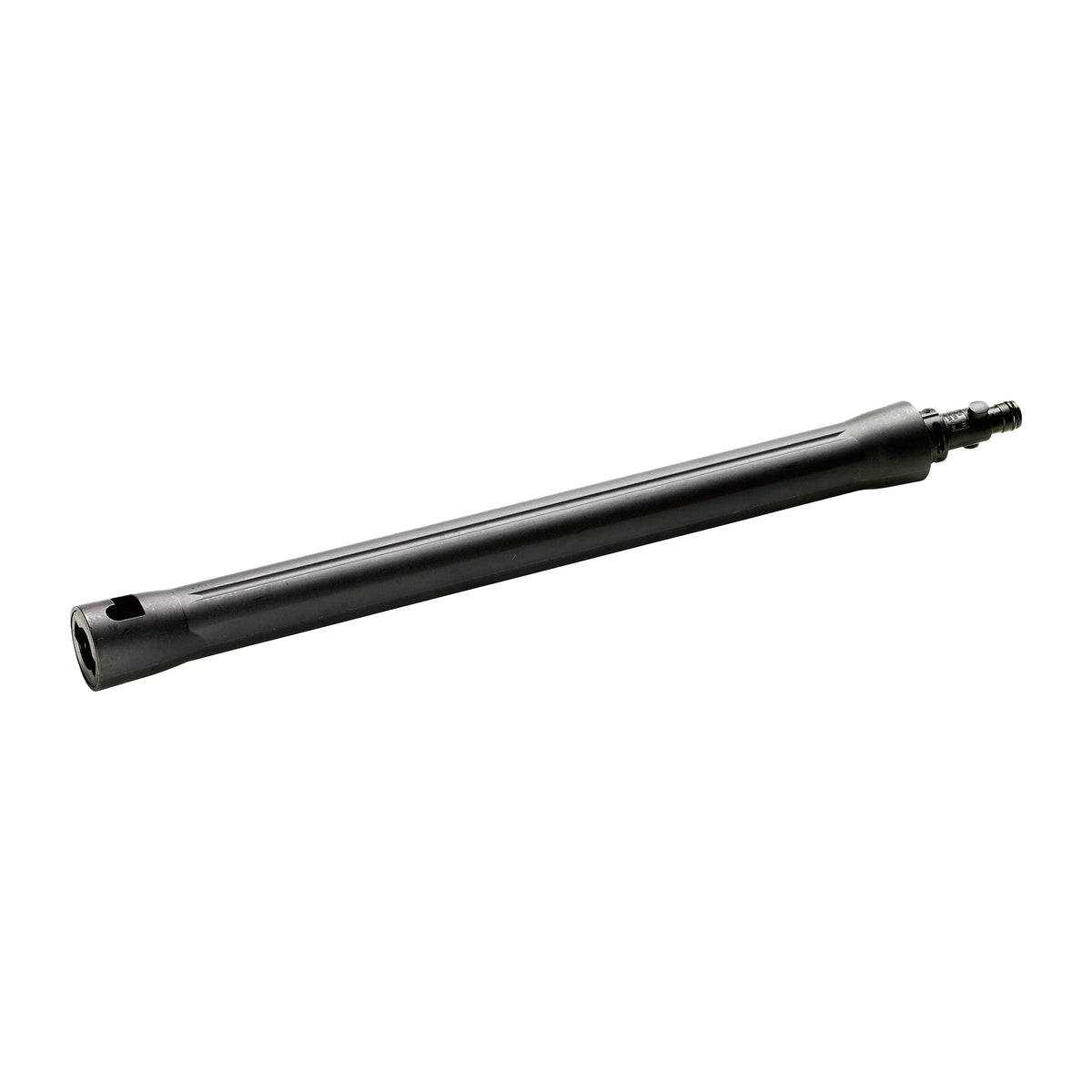 Black lance for pressure washer by ES, featuring an extended tubular shape.