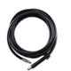 Black 10m superflex hose from ES, coiled on a white background.
